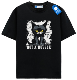 Grumpy Black Cat Tee, Funny Halloween Cat Shirt, Spooky Kitty Gift T Shirt, Cat Lovers Tee