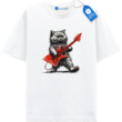 Guitar Cat Tee, Perfect Gift For Cat Dad