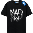 Halloween Cat Shirt, Scary Black Cat Tee, Creepy Mad Cat Graphic T Shirt, Spooky Cat Lovers Gift Tee