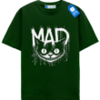 Halloween Cat Shirt, Scary Black Cat Tee, Creepy Mad Cat Graphic T Shirt, Spooky Cat Lovers Gift Tee
