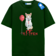 Halloween Cat Shirt, Red Balloon Horror Cat Tee
