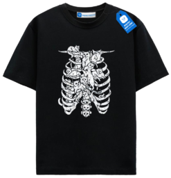 Halloween Cat Tee, Skeleton Cat Shirt
