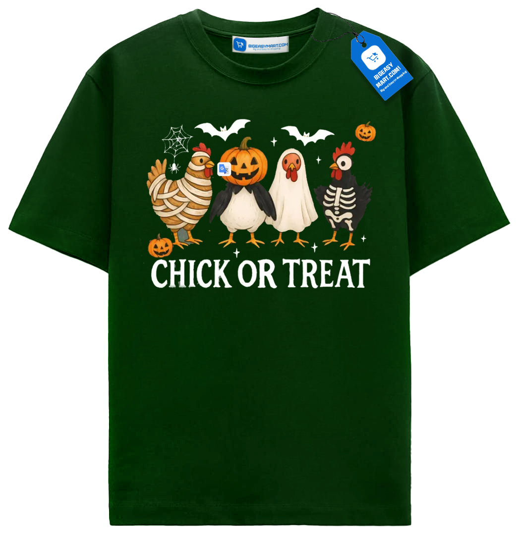 Chick or Treat Shirt – Funny Halloween Chicken T-Shirt – Cute Farm Animal Costume Tee – Poultry Lover Gift Top Chick or Treat Shirt – Funny Halloween Chicken T-Shirt – Cute Farm Animal Costume Tee – Poultry Lover Gift Top - Image 3