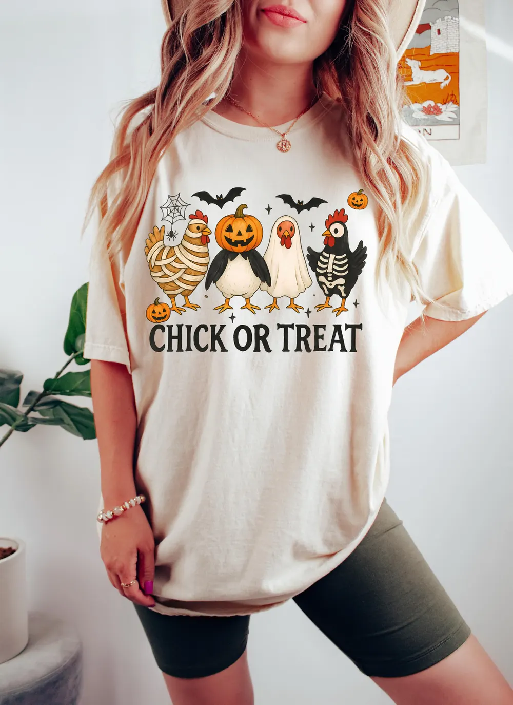 Chick or Treat Shirt – Funny Halloween Chicken T-Shirt – Cute Farm Animal Costume Tee – Poultry Lover Gift Top Chick or Treat Shirt – Funny Halloween Chicken T-Shirt – Cute Farm Animal Costume Tee – Poultry Lover Gift Top - Image 4