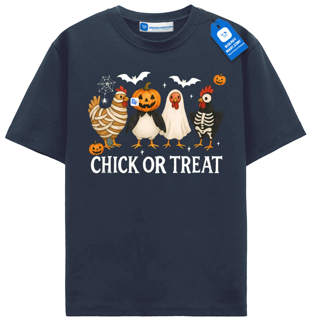 Chick or Treat Shirt – Funny Halloween Chicken T-Shirt – Cute Farm Animal Costume Tee – Poultry Lover Gift Top Chick or Treat Shirt – Funny Halloween Chicken T-Shirt – Cute Farm Animal Costume Tee – Poultry Lover Gift Top - Image 5