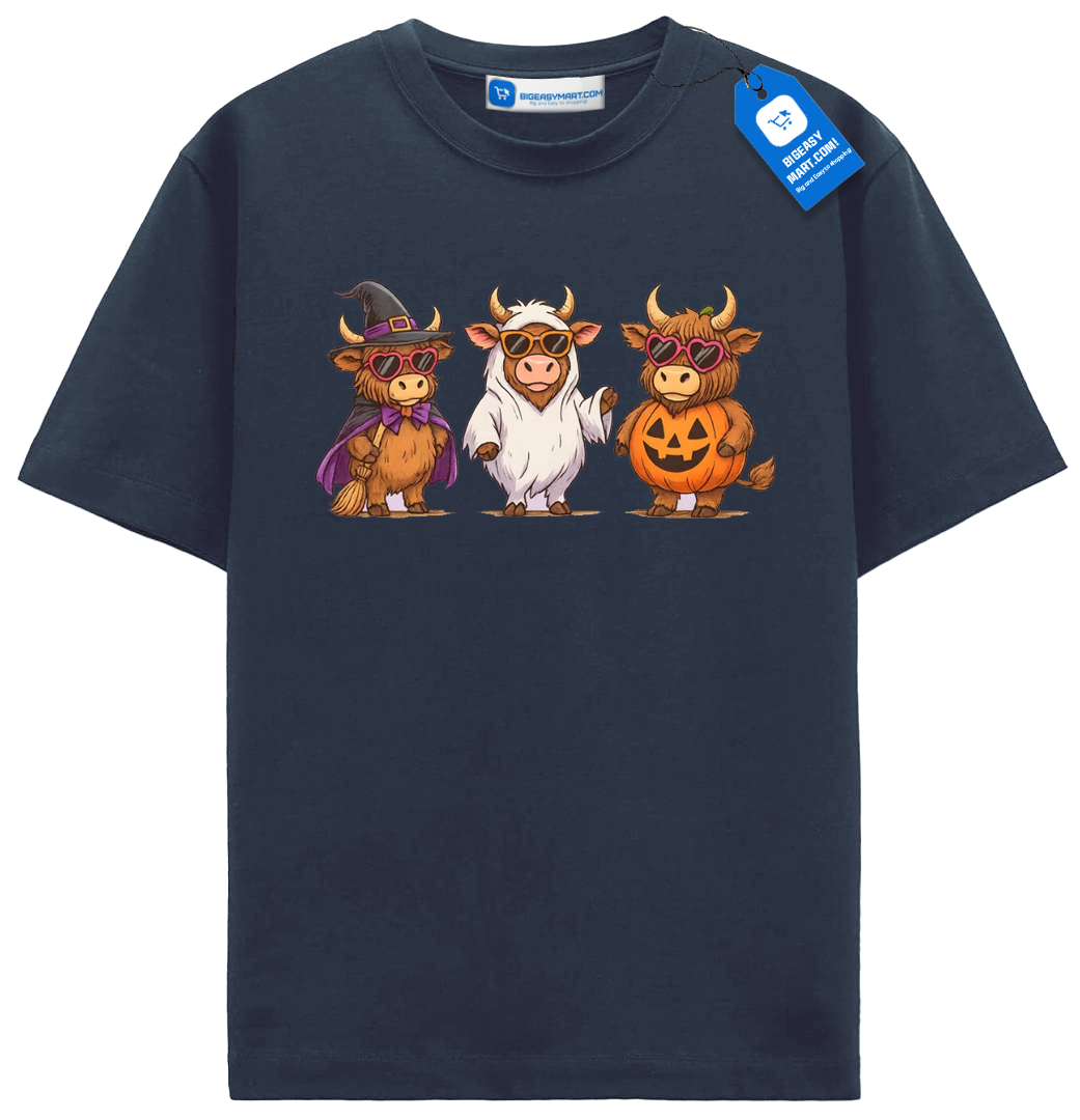 Halloween Cow Shirt, Cow Lover Halloween Shirt Halloween Cow Shirt, Cow Lover Halloween Shirt - Image 5