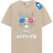 Meowica Cat T Shirt, Patriotic Cat Lover Tee, Cool cat with sunglasses tee, USA Flag Cat Graphic Tee