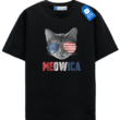 Meowica Cat T Shirt, Patriotic Tee For Cat Lovers
