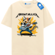 Meowtallica T Shirt, Guitar Cat Tee, Funny Rock Band Cat Shirt, Heavy Metal Cat Lover Gift Tee