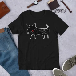 Minimalist Dog Tee, Funny Dog Lover Gifts