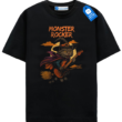 Monster Rocker Cat Tee, Halloween Graphic Shirt