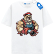 Muscular Bulldog Firefighter T Shirt, Dog Lover Shirt