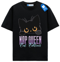 Nap Queen Cat T Shirt, Lazy Day Cat Tee