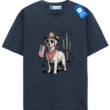 Patriotic Cowboy Dog Tee, American Flag Dog T Shirt