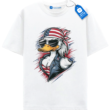 Patriotic Duck T Shirt, American Flag Graphic Tee