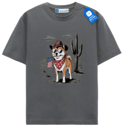 Patriotic Shiba Dog Tee, Cowboy Dog Usa Flag T Shirt