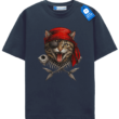 Pirate Cat Shirt – Funny Halloween Cat T-Shirt – Pirate Kitty Graphic Tee – Spooky Cat Lover Gift