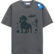 Pitbull Cowboy Tee, Vintage Ufo Western Country Dog T Shirt