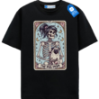 Pug Mom Tarot Card T Shirt, Skeleton Pug Mom Tee
