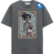 Pug Mom Tarot Card T Shirt, Skeleton Pug Mom Tee