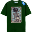Pug Mom Tarot Card T Shirt, Skeleton Pug Mom Tee