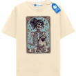 Pug Mom Tarot Card T Shirt, Skeleton Pug Mom Tee