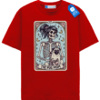 Pug Mom Tarot Card T Shirt, Skeleton Pug Mom Tee