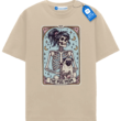 Pug Mom Tarot Card T Shirt, Skeleton Pug Mom Tee