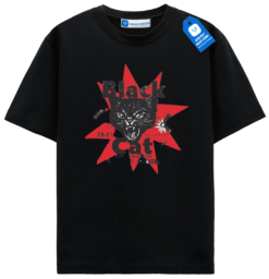 Retro Hallloween Cat Tee, Perfect For Cat Lovers