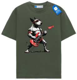 Rockstar Bull Terrier T Shirt Dog Lover Tee