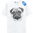 Sad Pug Sketch T Shirt, Funny Grumpy Dog Shirt Gift For Pug Lovers