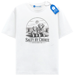 Salty Dog T Shirt, Beach Dog Lover Tee, Summer Vacation Shirt, Coastal Style Top
