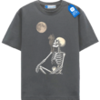 Skeleton And Cat Tee, Halloween T Shirt