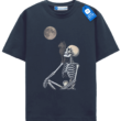 Skeleton And Cat Tee, Halloween T Shirt