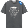 Skull Cat Shirt – Gothic Halloween Cat T-Shirt – Spooky Black Cat Graphic Tee – Creepy Kitty Gift Top