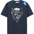 Skull Cat Shirt – Gothic Halloween Cat T-Shirt – Spooky Black Cat Graphic Tee – Creepy Kitty Gift Top