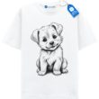 Smiling Puppy T Shirt, Cute Dog Lover Gift, Cute Dog Lover Tee