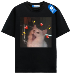 Sparkling Kitty - Fabulous Cat Tee, Cute Cat T Shirt