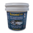 Rexoseal RV Liquid Rubber Roofing System - Waterproofing and Protective RV Roof Coating Sealant - White, 2 Gallon
