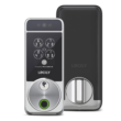 Lockly Visage Zeno Series Smart Lock, Facial Recognition & Fingerprint Keyless Entry Door Lock, Built-in Wi-Fi Deadbolt, Satin Nickle