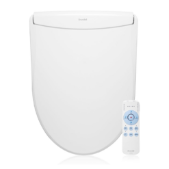 Brondell LS1800-RW Swash Electric Bidet Toilet Seat, Round