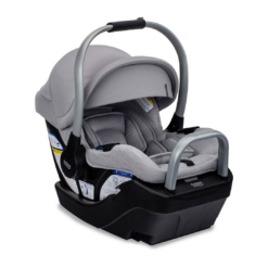 Britax Cypress Infant Car Seat, Rear Facing Car Seat with Alpine Base, ClickTight, Premium Fabrics, Ponte Glacier