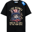 Usa Flag Cat Shirt, Cat Lover Graphic Tee