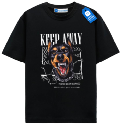 Warning Dog T Shirt, Graphic Dog Tee
