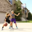 Lifetime 44-inch Adjustable Inground Basketball Hoop with Shatterproof Fusion Backboard, All-Weather Net, and Classic Steel Rim