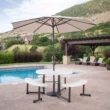 Lifetime Plastic Round Picnic Table, Almond 260205