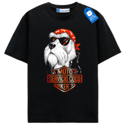 Pet Biker Dog T Shirt, Cool Tee For Dog Lovers