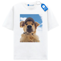 Golden Retriever Selfie Tee, Fun Dog Shirt
