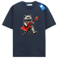 Guitar Cat Tee, Perfect Gift For Cat Dad