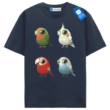Colorful Birds Collection T Shirt, Cute Parrot Tee, Cockatiel Budgie Lovebird Shirt, Bird Lover Gift